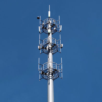 Telekommunikationspolar Polygonalform Abbiegung Berechnung und Stahlpolar Struktur Analyse Bericht für Q235 Material