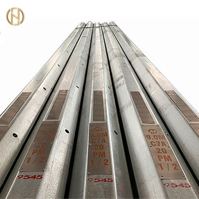 2M - 50M elektrische Leistung Pole/Stahlstrommast-Grau mit schwarzer Farbe