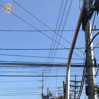 Elektrischer Stahl Pole der Telekommunikations-SS400 fertigte besonders an