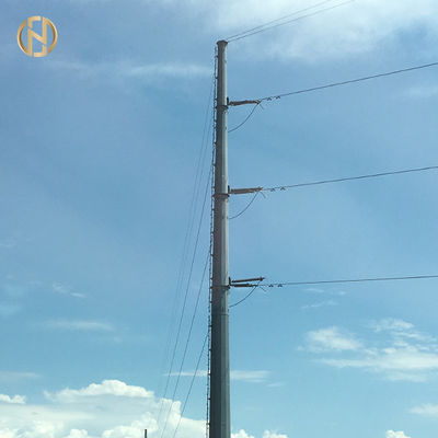 Energieversorger Pole 138KV HDG 35M mit Grundplatte und Grad des M48 Ankerbolzen-60-90
