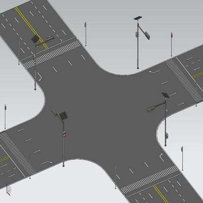 12M Cantilever ASTM GR65 Ampel Pole für Straße