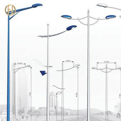 Stahlstraßenlaterne-Polen hohe Stärke des Haltbarkeits-Straßenlaterne-Stand-3-10mm