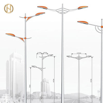 Kundengebundenes heißes Bad galvanisierte 15 Meter Stahlstraßenlaterne-Pole