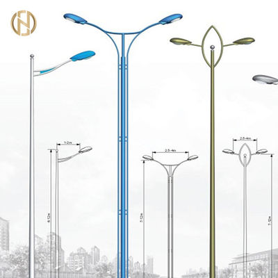 Heißes Bad-galvanisiertes einzelnes doppeltes Arm-StraßenlaternePole des neuen Produkt-2020