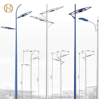 Heißes Bad galvanisierte SolarstraßenlaternePfosten 6m 7m 9m 10m 12m Stahl Q235