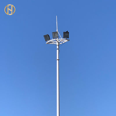 Dodecagon-Form-hoher Mast Pole galvanisierte hellen Polen 75FT 80FT