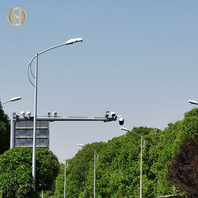 StahlstraßenlaternePole 6m - 12m heißes Bad galvanisierte,/Pulver-Beschichtungs-Oberfläche