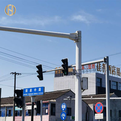 6M 8M polygonale T Art des Überwachungskamera-Pole-Überwachungskamera-Posten-für Main Street