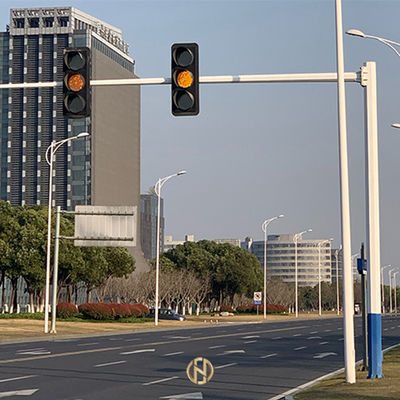 System heißes Bad-galvanisiertes Verkehrszeichen-Polen 4M 6M 8M For Traffic Control