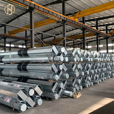 Heiße Rolle galvanisierte Klasse 2 1050daN 11.8m 4mm des Metallstrommast-33KV