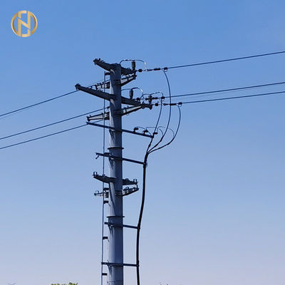 Kundengebundener Größen-Metallstrommast 69KV 90FT elektrisches STAHLQ460C