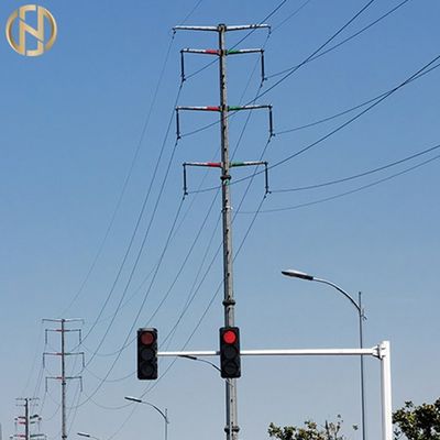 Polygonale Form-Ampel Pole 6M x 12M Signal Light Pole mit dem Arm