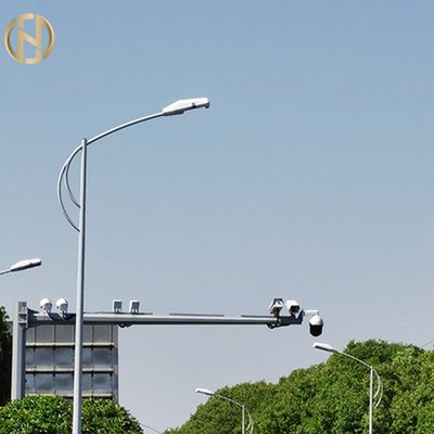 Achteckiger heller Stahlpole 10M mit einarmigem