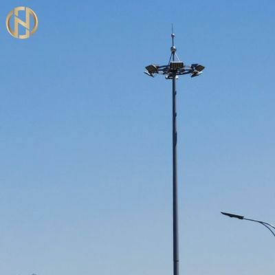 Heißes Bad-galvanisiertes Stahlstadion, das hohes Mast-Licht Polen ineinanderschiebt