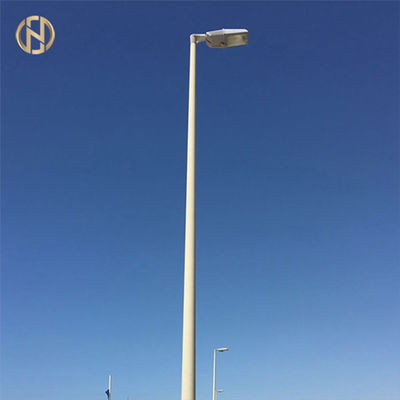 Runde sich verjüngender galvanisierter Straßenrand Gi-achteckiger Pole-Windbeweis
