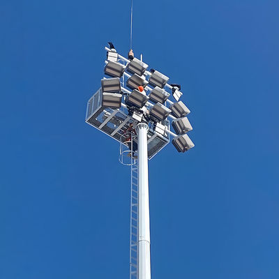kaufen Hochmast-Stadionbeleuchtung mit galvanisierter Stahlkonstruktion und mehreren Höhenoptionen von 15 bis 40 Metern online manufacture