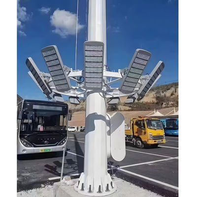 kaufen Hochmast-Stadionbeleuchtung mit ferngesteuertem Liftsystem für einfache Wartung und galvanisierte Stahlstruktur online manufacture