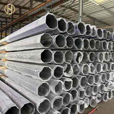 kaufen Außen 11M 350KGF 13M 400KGF 15M 450KGF Verzinkter achteckigem Stahlpfeiler online manufacture