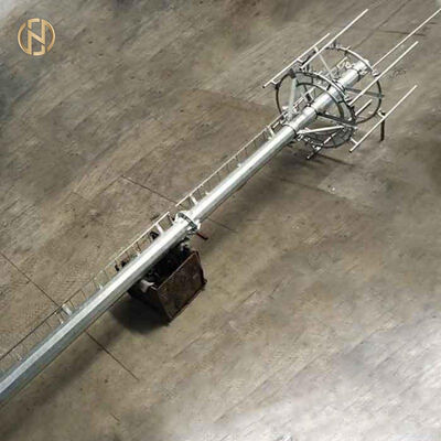kaufen HDG Stahl EN1090 CE zertifizierte 4G 5G Telekommunikation Monopol Pole für Mobilzellturm Antennenmast online manufacture