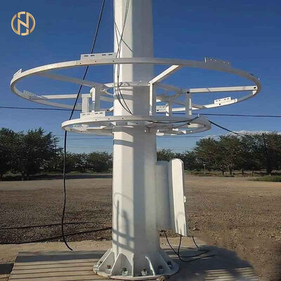 kaufen 25M-45M Automatisches Heben und Senken von Hochmast-Leuchtturm: Galvanisierter Rohrstahlpfosten mit Winch-System für Flughäfen und Stadien online manufacture