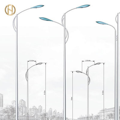 kaufen 6M 8M 10M 12M achteckige Form Q235B Straßenlaterne-Polen/Q345B-Wellen-Material online manufacture