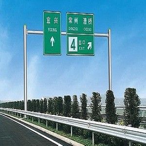 kaufen Heißes Bad-galvanisiertes Straßenschild Pole Q235B Q345B online manufacture