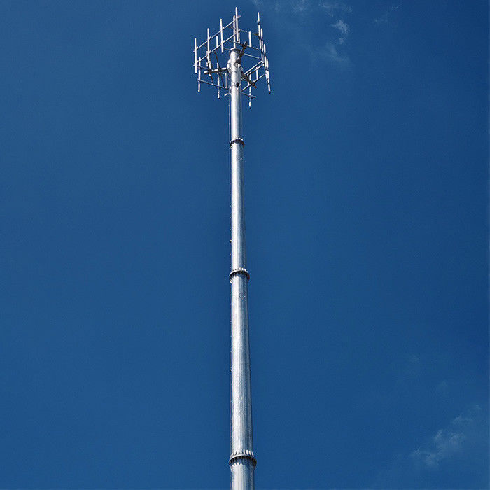 100FT 120FT Telekommunikationspoles Heißtauchverzinkte Oberflächenbehandlung und Futao Telekommunikation Nachbeugung Berechnung