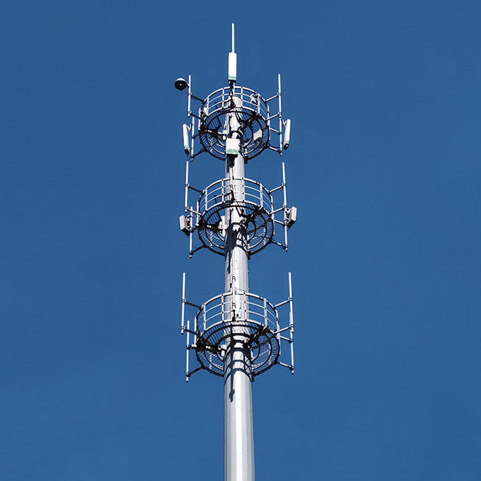 Telekommunikationspolar Polygonalform Abbiegung Berechnung und Stahlpolar Struktur Analyse Bericht für Q235 Material