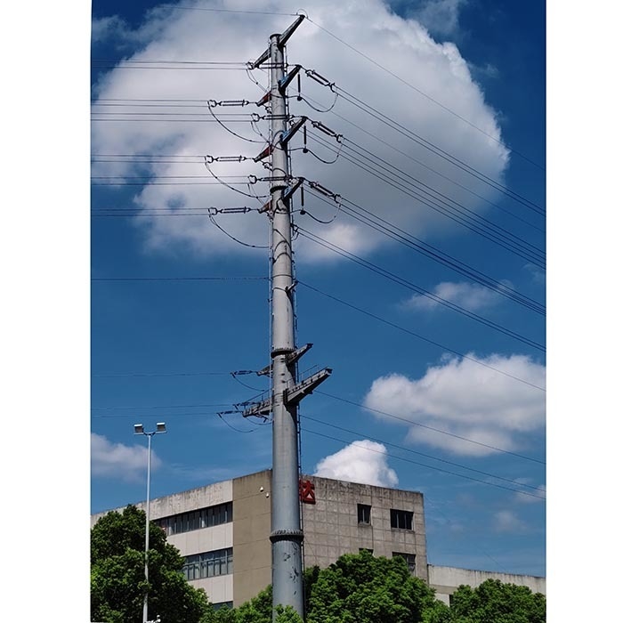 Feuerverzinkter Hochspannungs-Stromleitungsmast für elektrische Ausrüstung