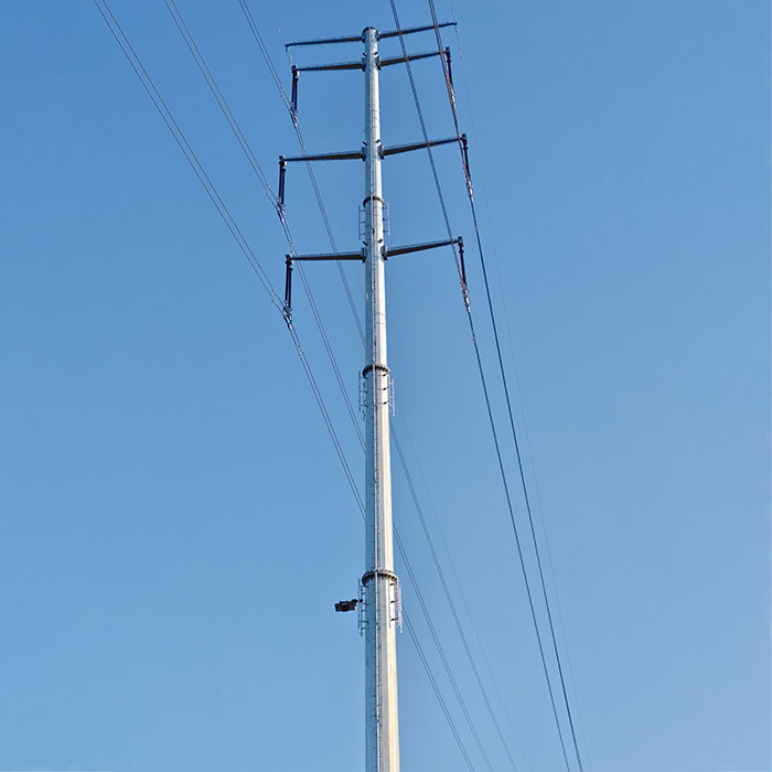 25FT-45FT achteckiger, polygonaler, feuerverzinkter Stahlmast für die elektrische Verteilung