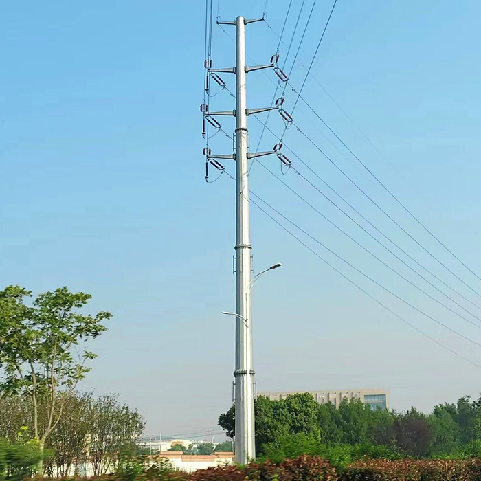 25FT-45FT achteckiger, polygonaler, feuerverzinkter Stahlmast für die elektrische Verteilung