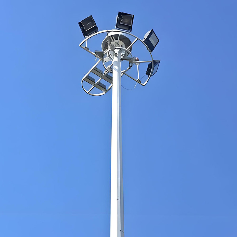 15m bis 50m verstellbarer Hochmastleuchten-Stadion-Hochmasten-Lichtmast, heiß verkaufter feuerverzinkter Hochmasten-Beleuchtungs-Stahlmast