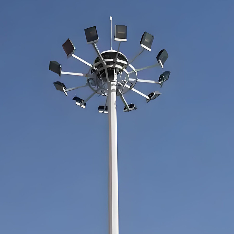 15m bis 50m verstellbarer Hochmastleuchten-Stadion-Hochmasten-Lichtmast, heiß verkaufter feuerverzinkter Hochmasten-Beleuchtungs-Stahlmast