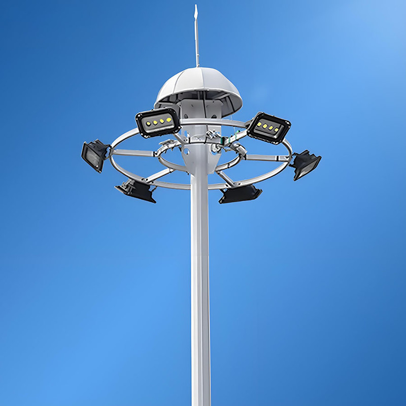 15m bis 50m verstellbarer Hochmastleuchten-Stadion-Hochmasten-Lichtmast, heiß verkaufter feuerverzinkter Hochmasten-Beleuchtungs-Stahlmast