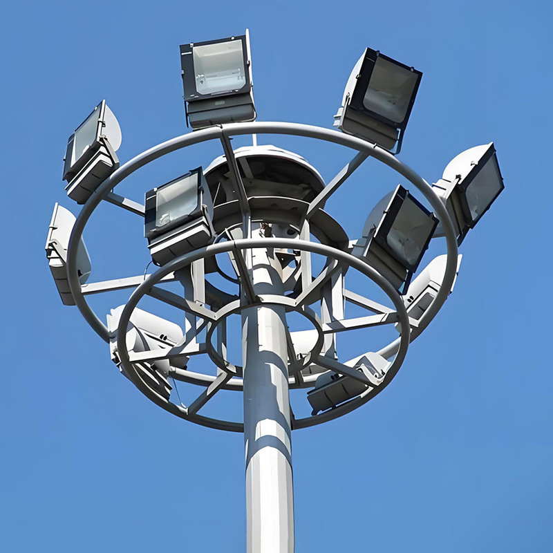 15m bis 50m verstellbarer Hochmastleuchten-Stadion-Hochmasten-Lichtmast, heiß verkaufter feuerverzinkter Hochmasten-Beleuchtungs-Stahlmast