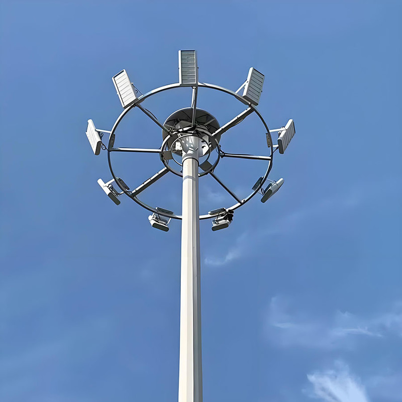 15m bis 50m verstellbarer Hochmastleuchten-Stadion-Hochmasten-Lichtmast, heiß verkaufter feuerverzinkter Hochmasten-Beleuchtungs-Stahlmast