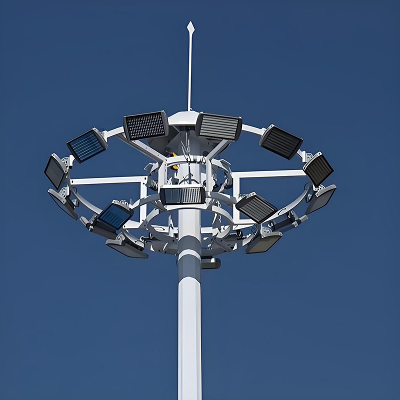 15m bis 50m verstellbarer Hochmastleuchten-Stadion-Hochmasten-Lichtmast, heiß verkaufter feuerverzinkter Hochmasten-Beleuchtungs-Stahlmast