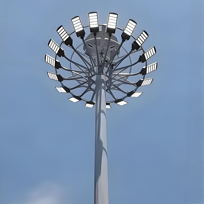 15m bis 50m verstellbarer Hochmastleuchten-Stadion-Hochmasten-Lichtmast, heiß verkaufter feuerverzinkter Hochmasten-Beleuchtungs-Stahlmast