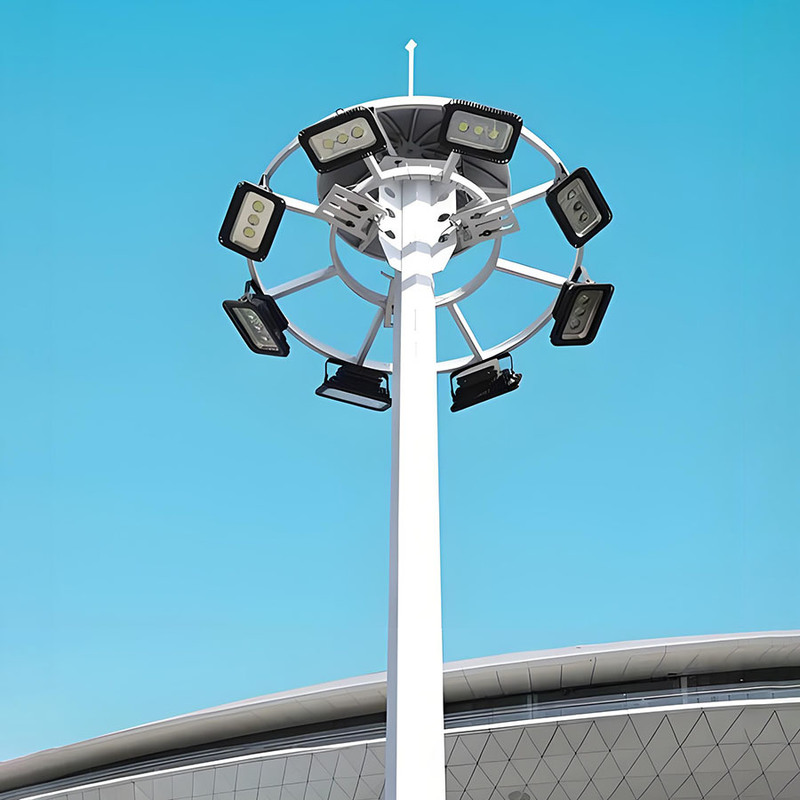 15m bis 50m verstellbarer Hochmastleuchten-Stadion-Hochmasten-Lichtmast, heiß verkaufter feuerverzinkter Hochmasten-Beleuchtungs-Stahlmast