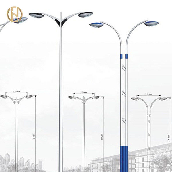 Achteckige Polen Q235B der Straßenlaterne-3M-10M einarmige Stahllampe Pole