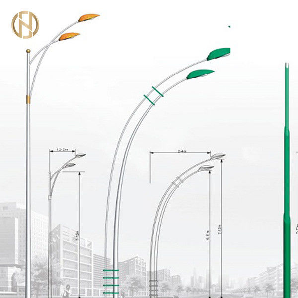 3-12M galvanisierter Straßenlaterne-Pole-Wind beständig
