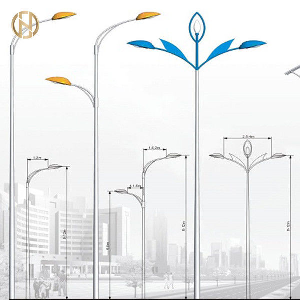 Stahl-Pole-Hersteller 12M galvanisierte einarmigen Stahlpfosten Straßenlaterne-Polen