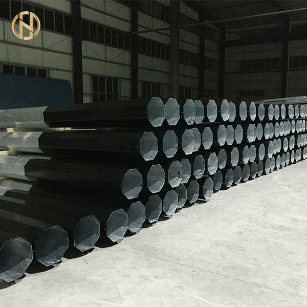 Galvanisierte Stahlgut ausgeführte Galvanisation 69KV getriebe-Polen 12.2m