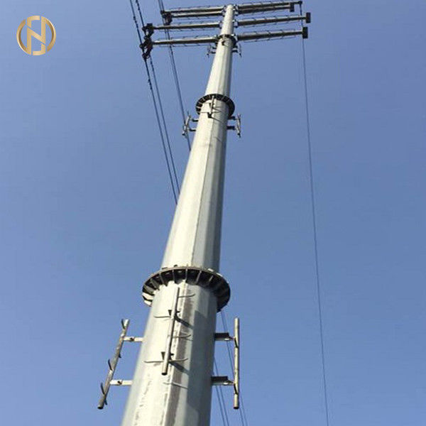 12 Seiten galvanisierten gut ausgeführtes Schweißen Eelectric-Strommast-35m 110FT