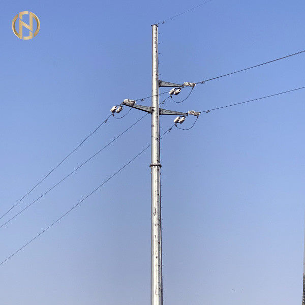 Achteckiges galvanisiertes Strommast-Stahlgetriebe Pole 70FT 75FT 90FT
