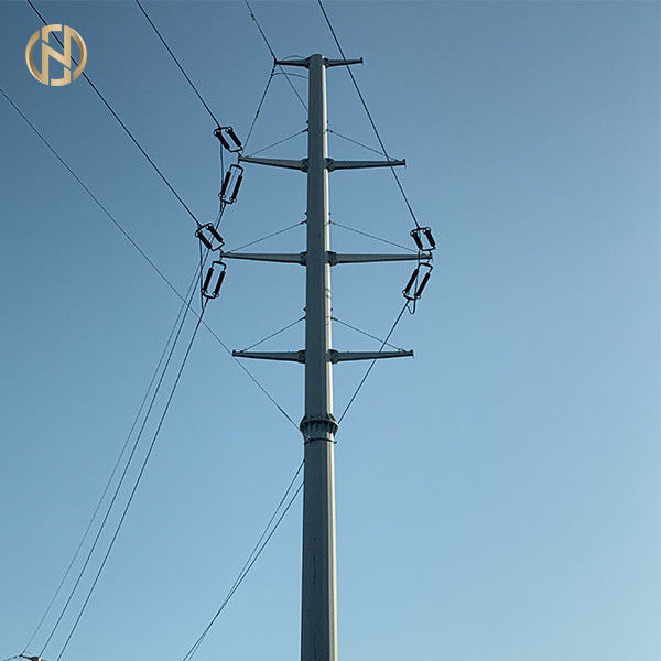 Pole-Suspendierungs-Posten des Energieversorger-69kV 60ft - 80ft für Philippinen NGCP