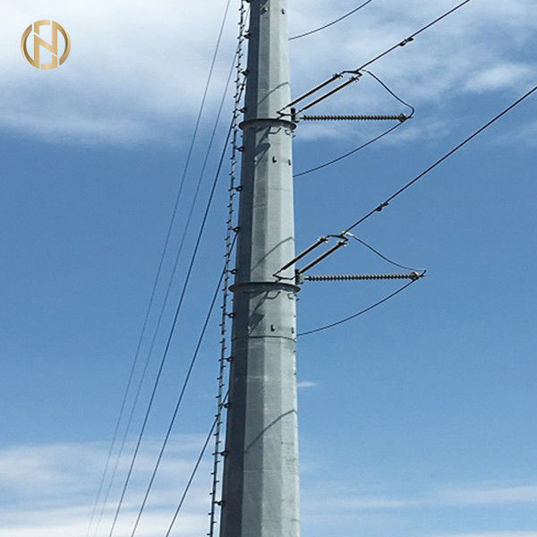 Stahlstrommast ASTM des metall69kv eine hohe Haltbarkeit der Feuerverzinkungs-123
