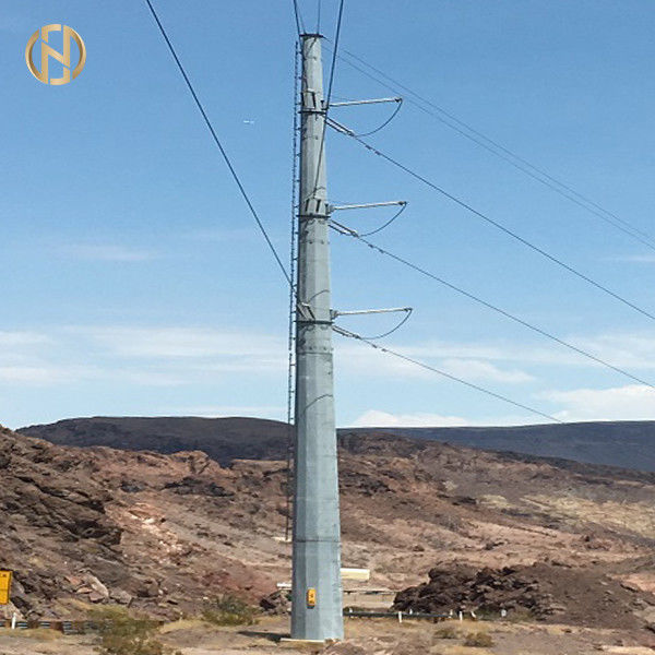Lange Nutzungsdauer der Doppelleitungs-Spannungs-Stahlstrommast-50FT 52FT 55FT