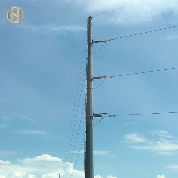 Energieversorger Pole 138KV HDG 35M mit Grundplatte und Grad des M48 Ankerbolzen-60-90