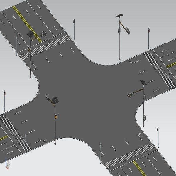 12M Cantilever ASTM GR65 Ampel Pole für Straße